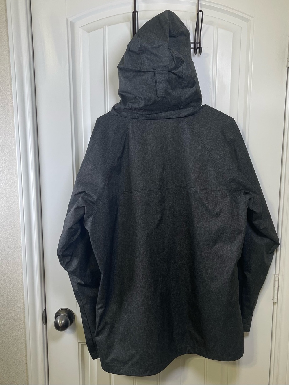 Columbia Men’s Medium Gray Interchange Hooded Waterproof Outer Shell Jacket - Picture 3 of 10